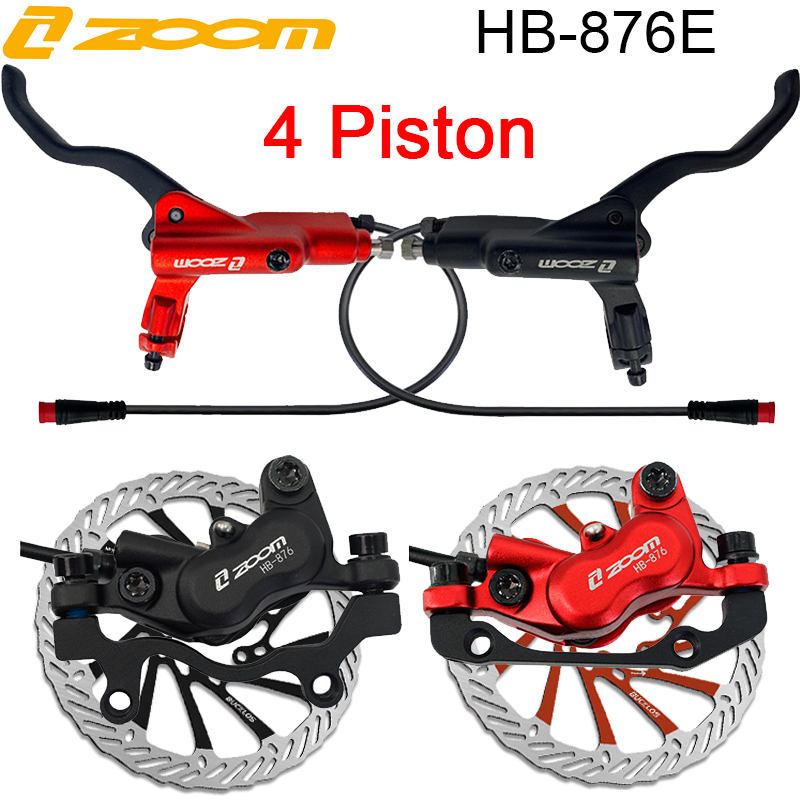 Zoom Hydraulic Brake 4 Piston E-Scooter - Conjunto de Freios a Disco Elétricos