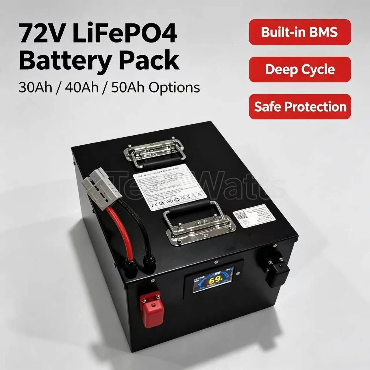 72V 30Ah Lifepo4 Battery Pack - Bateria de lítio lifepo4 de ciclo
