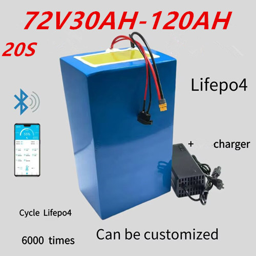 72V 30Ah Lifepo4 Battery Pack - Bateria de Íon de Lítio de
