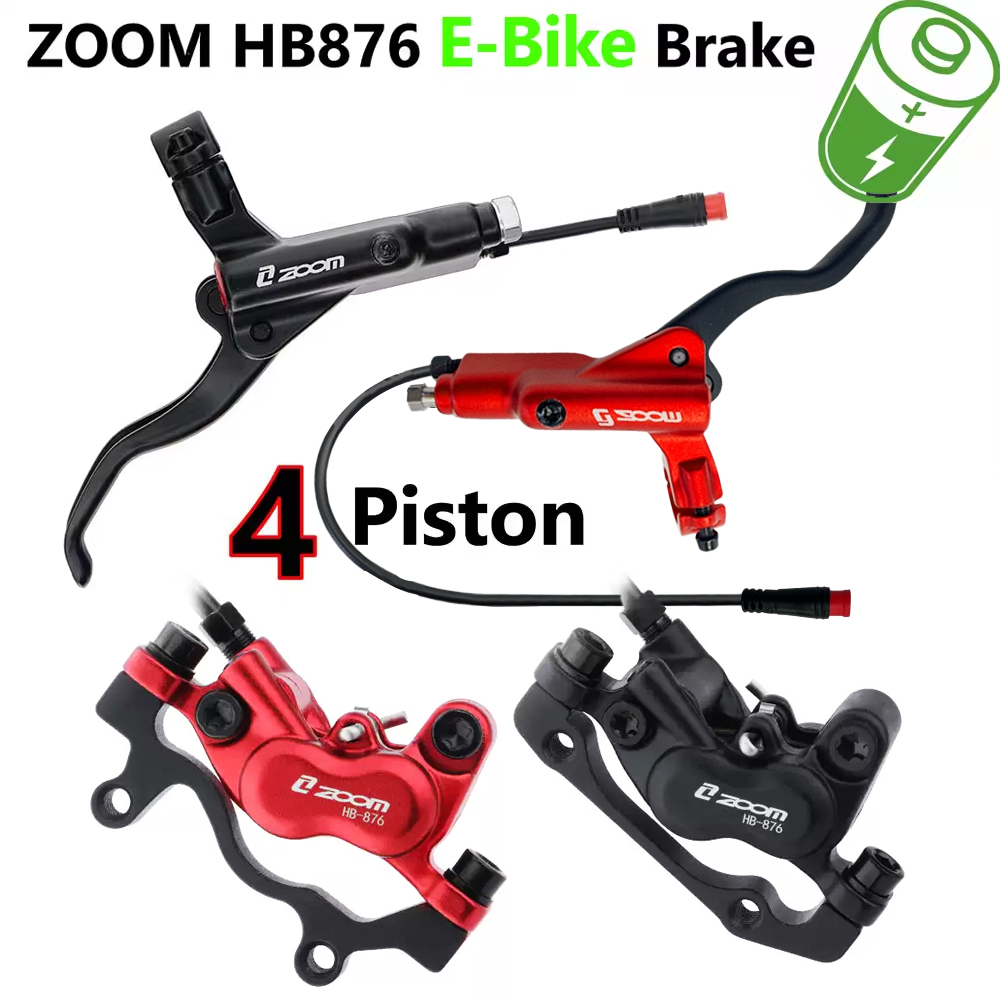Zoom Hydraulic Brake 4 Piston E-Scooter - Zoom HB-876E e-bike conjunto de freio
