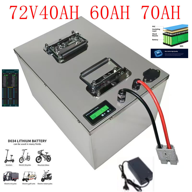 72V 30Ah Lifepo4 Battery Pack - Bateria de Íon de Lítio 72V