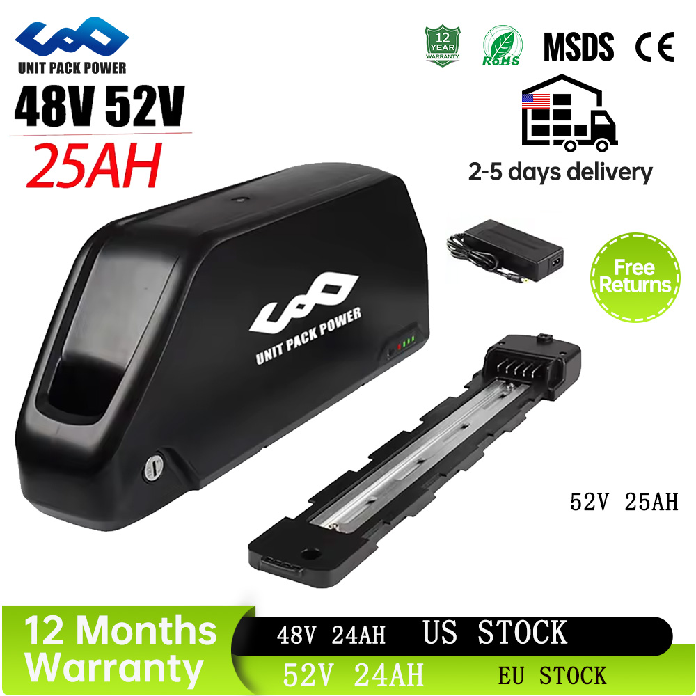 60V 30Ah 21700 Battery Pack - Bateria de E-Bike Downtube 52V 25AH