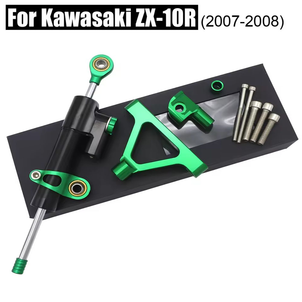 Steering Damper Stabilizer Kit Cnc - Para Kawasaki ZX10R 04-05: Amortecedor de