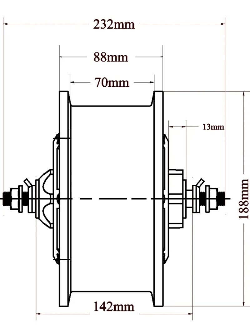 60V 5000W Brushless Hub Motor - Motor de Cubo para Scooter Elétrico