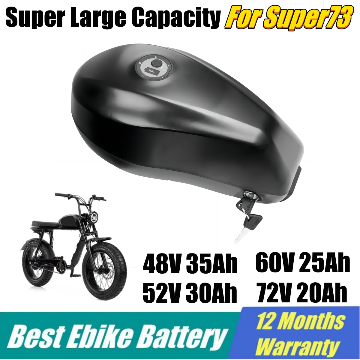 Super73 ebike bateria de subst - 60V 30Ah 21700 Battery Pack avaliação e preço