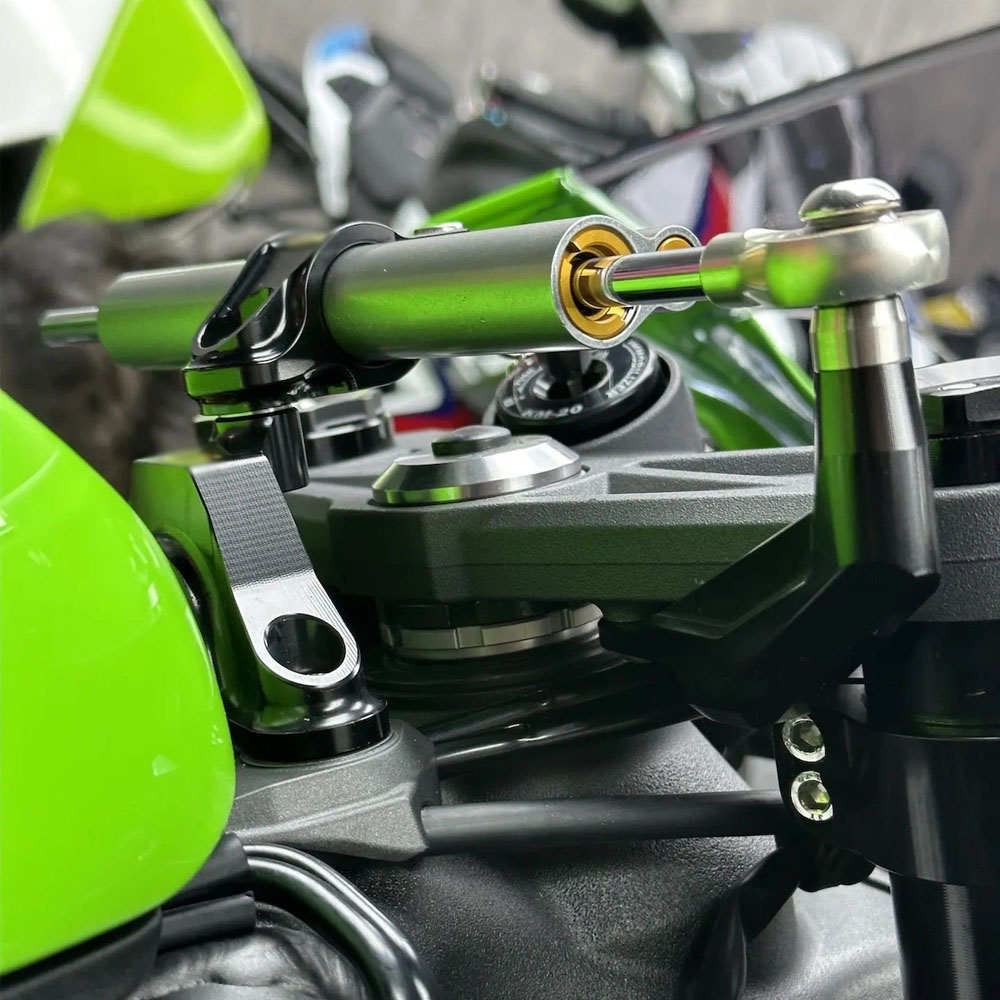 Para Kawasaki Ninja ZX 6R ZX-6 - Steering Damper Stabilizer Kit Cnc avaliação e preço