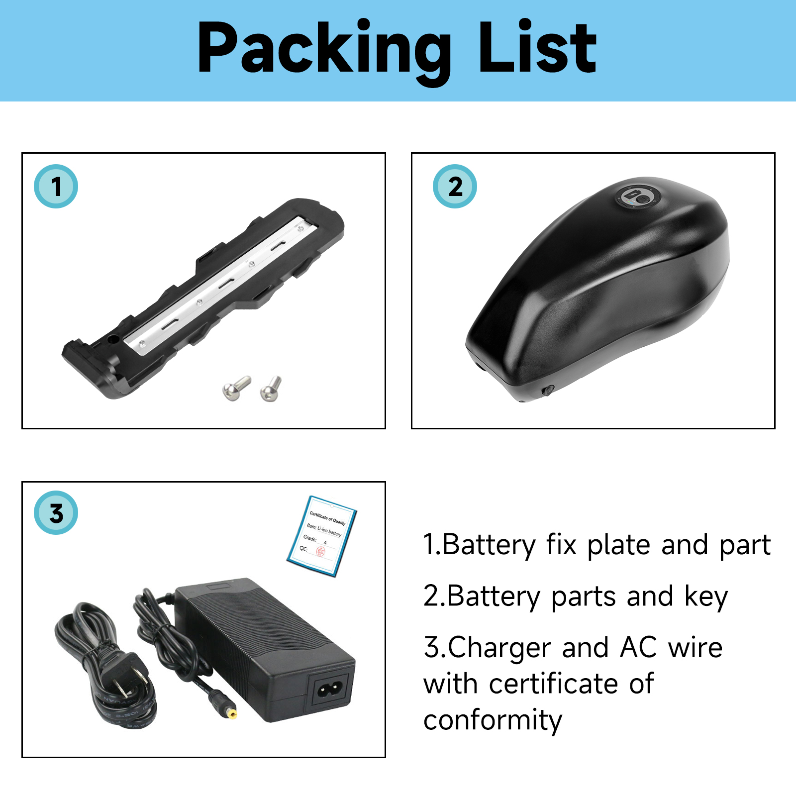 Bateria de E-Bike Downtube 52V - 60V 30Ah 21700 Battery Pack avaliação e preço