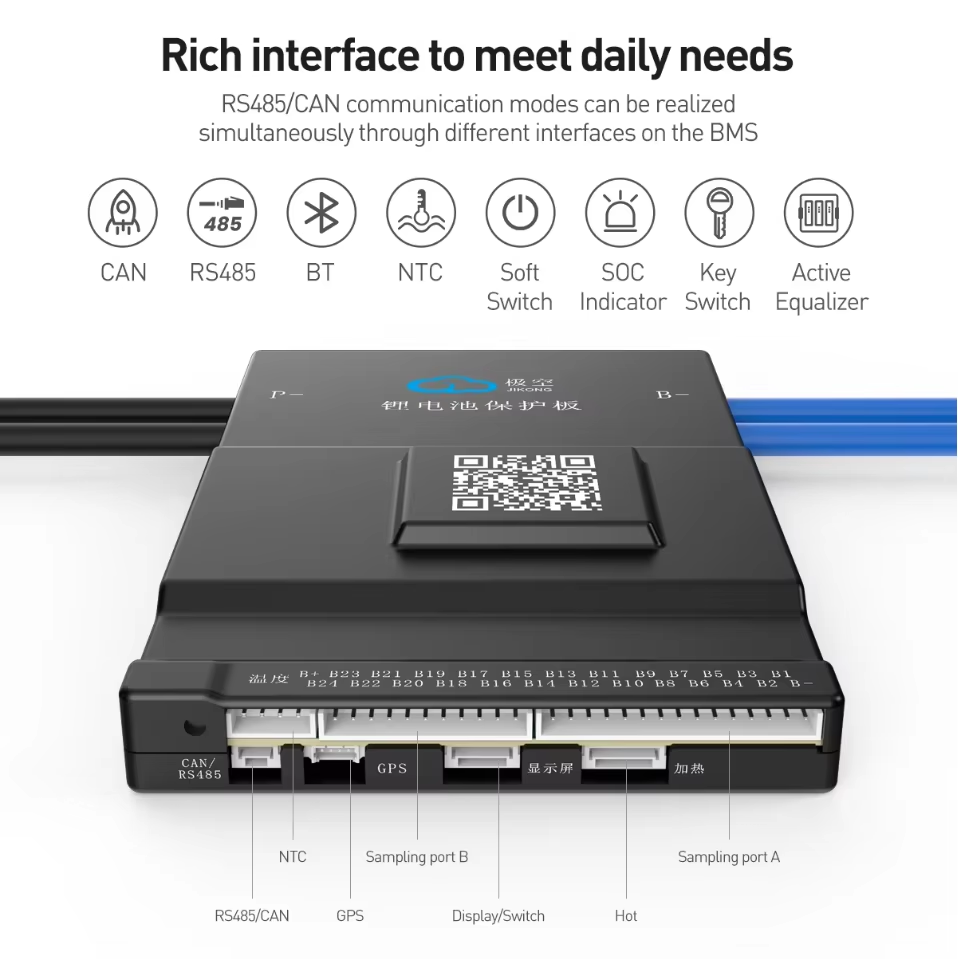 JK BMS Active Balance 150A 1A  - Smart Bms 20S 72V 150A Bluetooth avaliação e preço