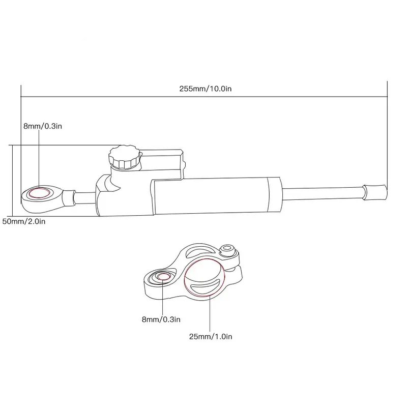 Para Honda CB900F Hornet CB919 - Steering Damper Stabilizer Kit Cnc avaliação e preço