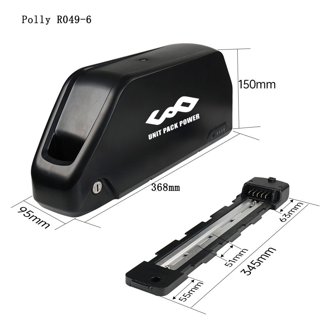Bateria de E-Bike Downtube 52V - 60V 30Ah 21700 Battery Pack avaliação e preço