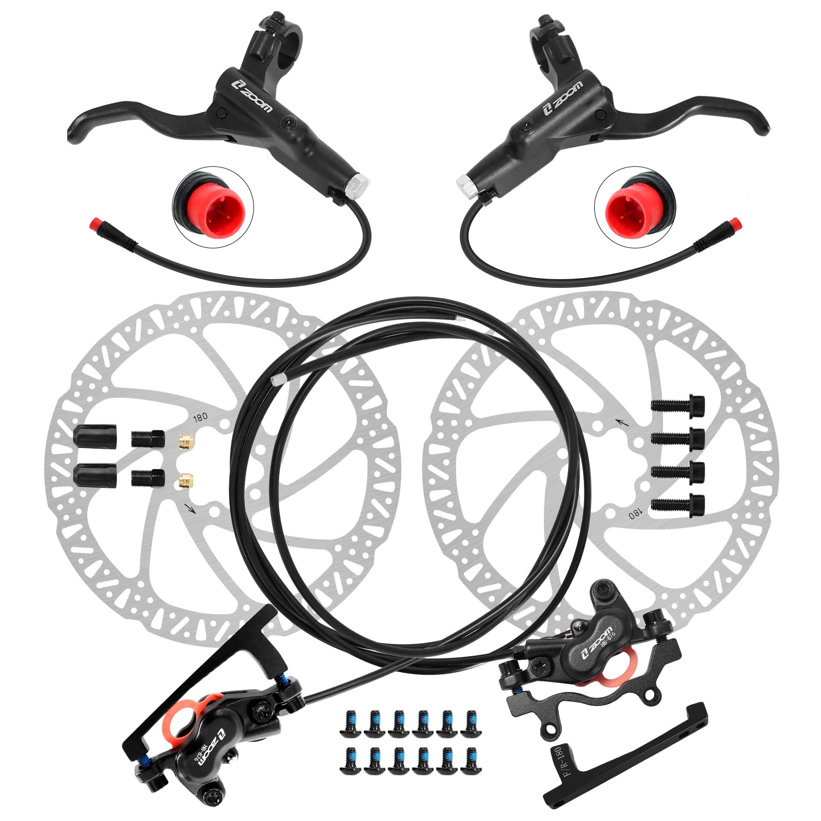 Conjunto de Freio a Disco Hidr - Zoom Hydraulic Brake 4 Piston E-Scooter avaliação e preço