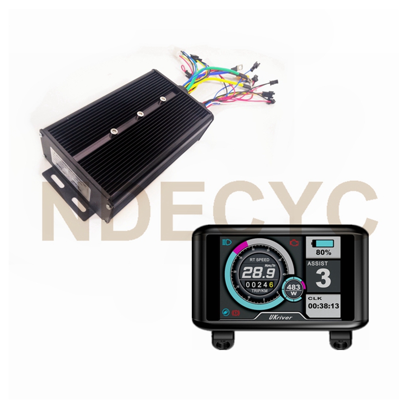Controlador ebike de onda seno - 72V 45A Dual Controller avaliação e preço